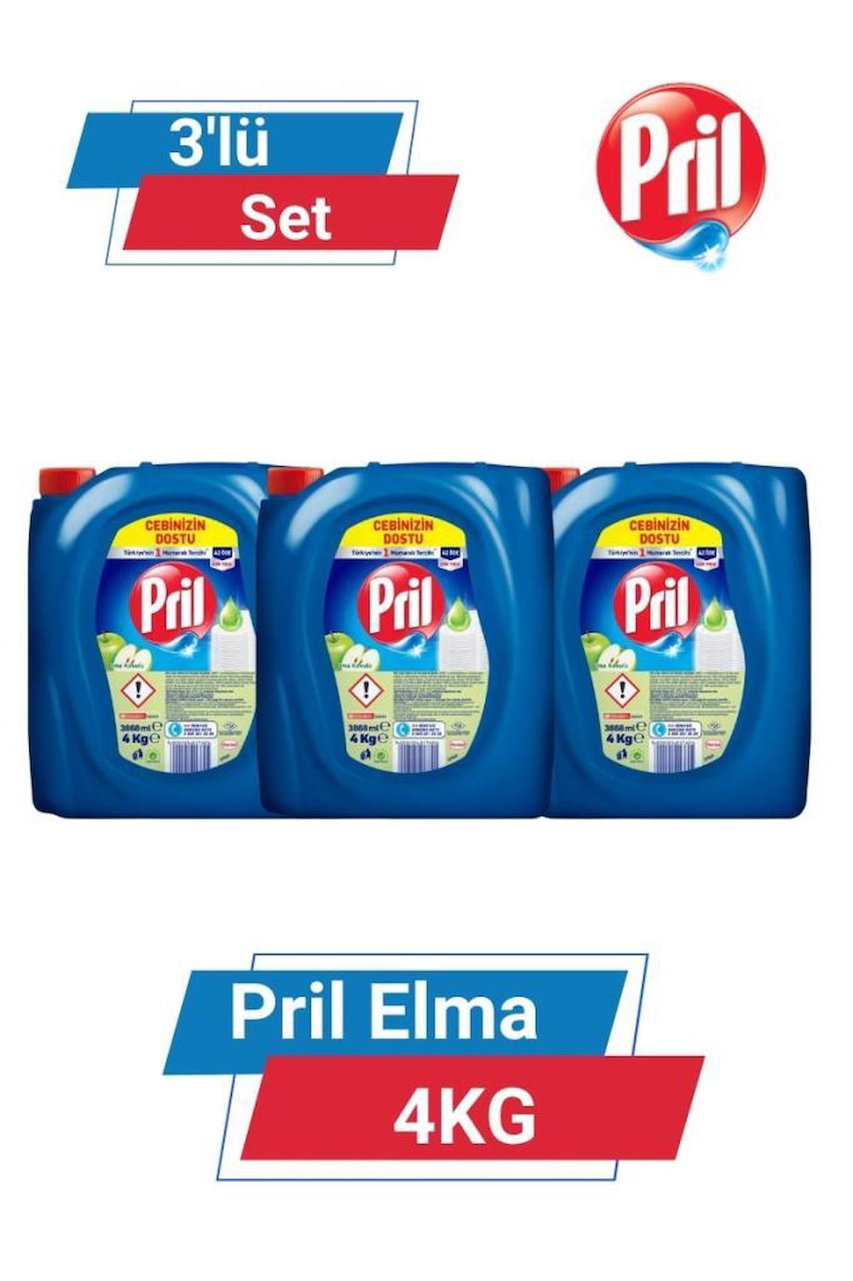 PRİL ELMA 4KG 3'lü Set