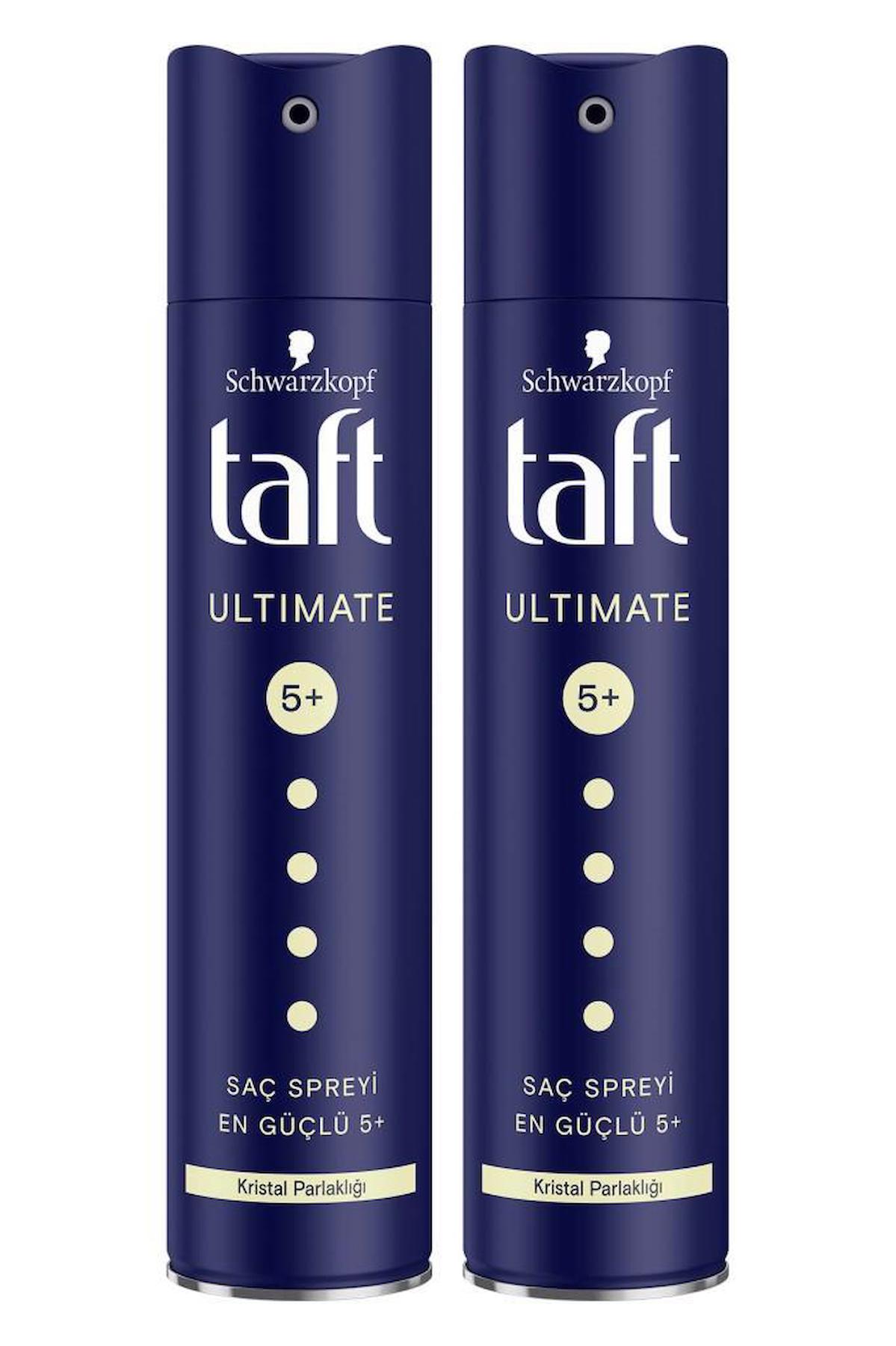 Taft Ultimate Sprey 250 Ml (Kristal Parlaklığı) X 2 Adet