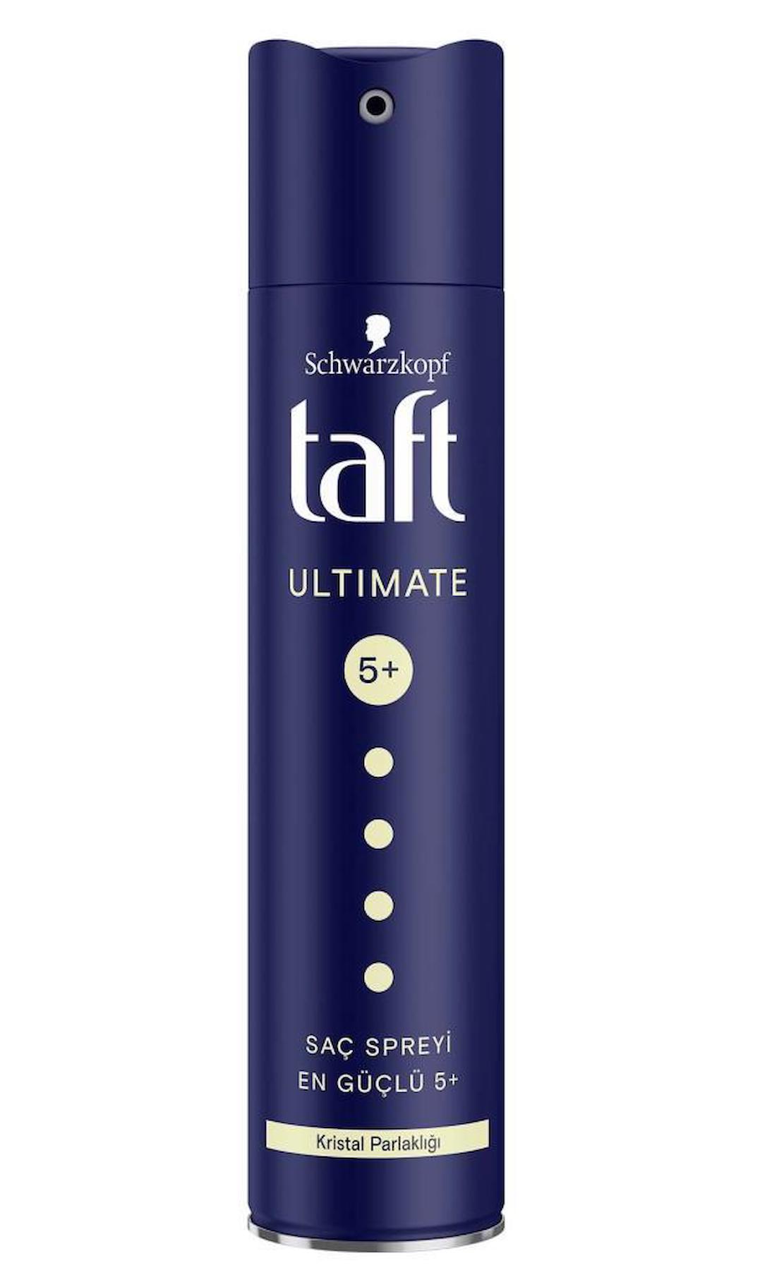 Taft Ultimate Sprey 250 Ml (Kristal Parlaklığı) X 2 Adet