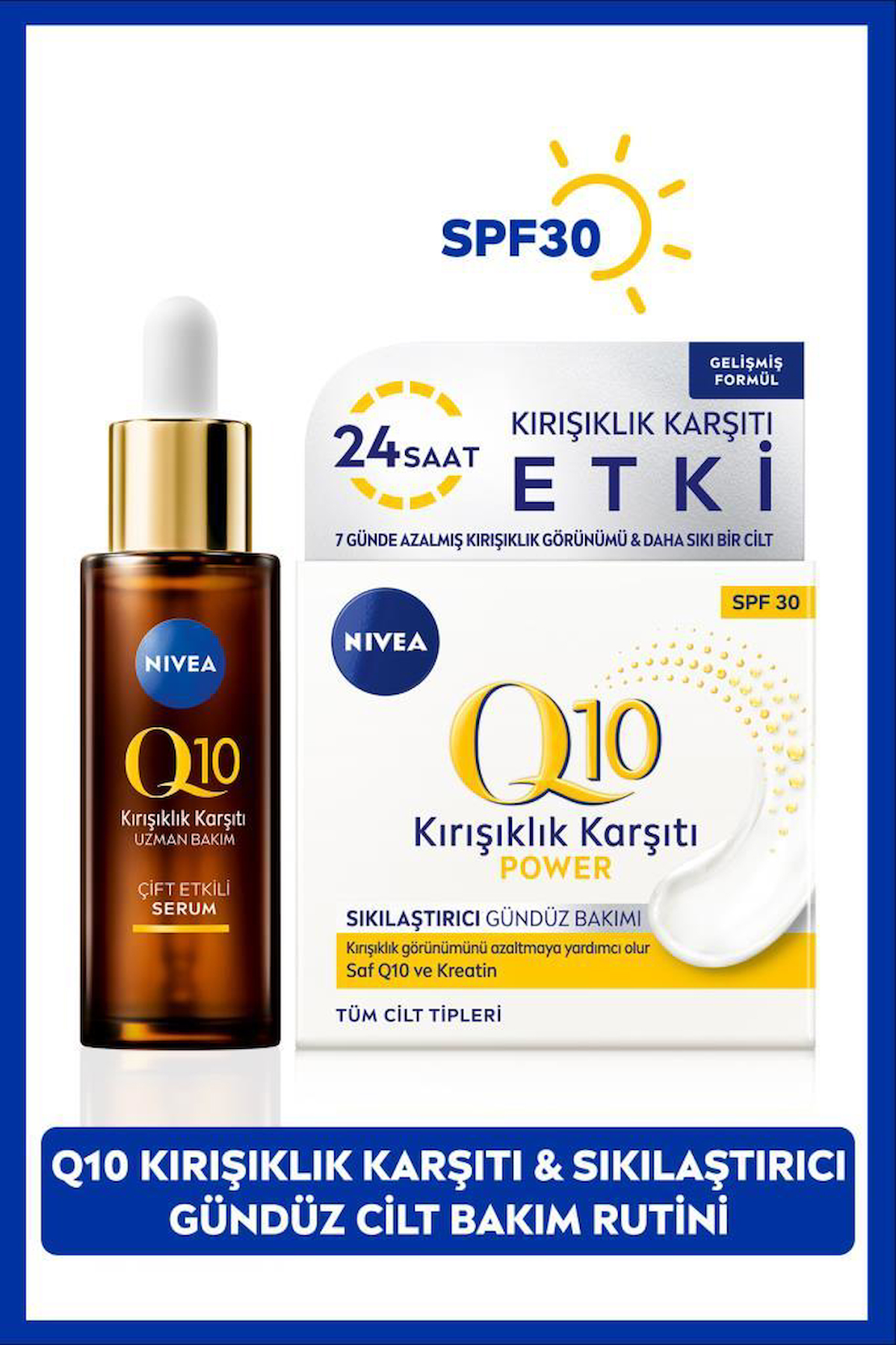 Luminous630 Leke Karşıtı Gündüz Yüz Kremi 40ml, Q10 Kırışıklık Karşıtı Çift Etkili Cilt Serumu 30ml