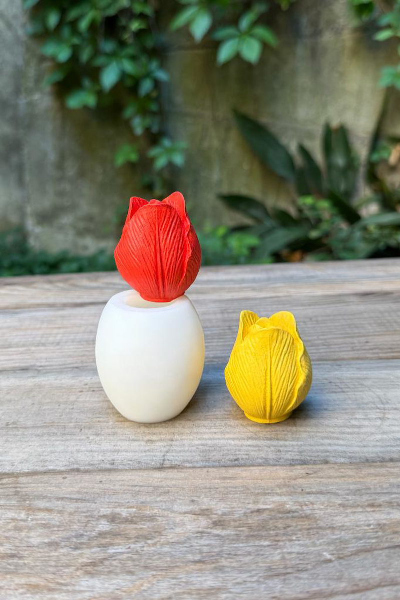 Lale 3D Silikon Mum Kalıbı