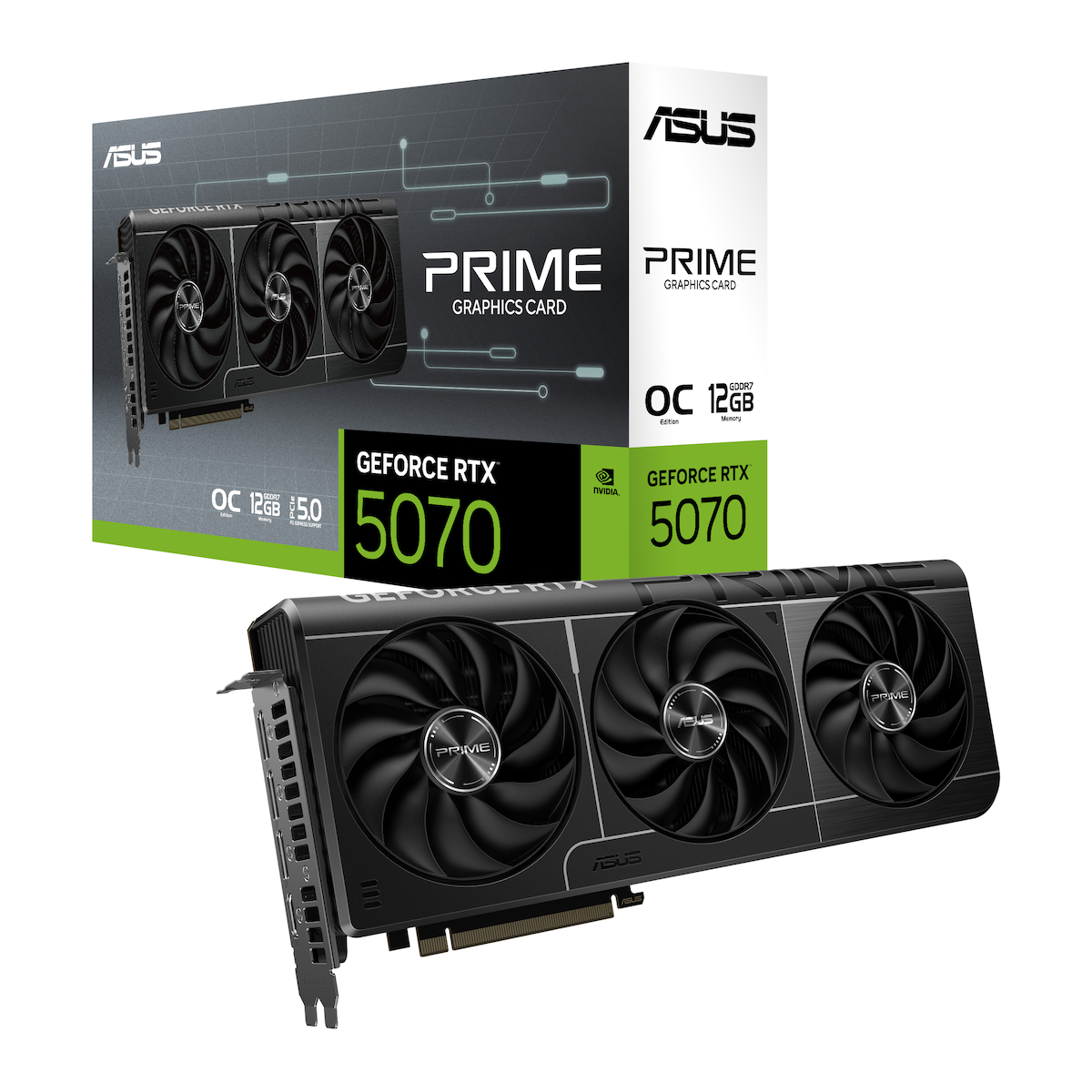 PRIME GEFORCE RTX 5070 PRIME-RTX5070-O12G 12GB GDDR7 OC EDITION 192 BIT GAMING