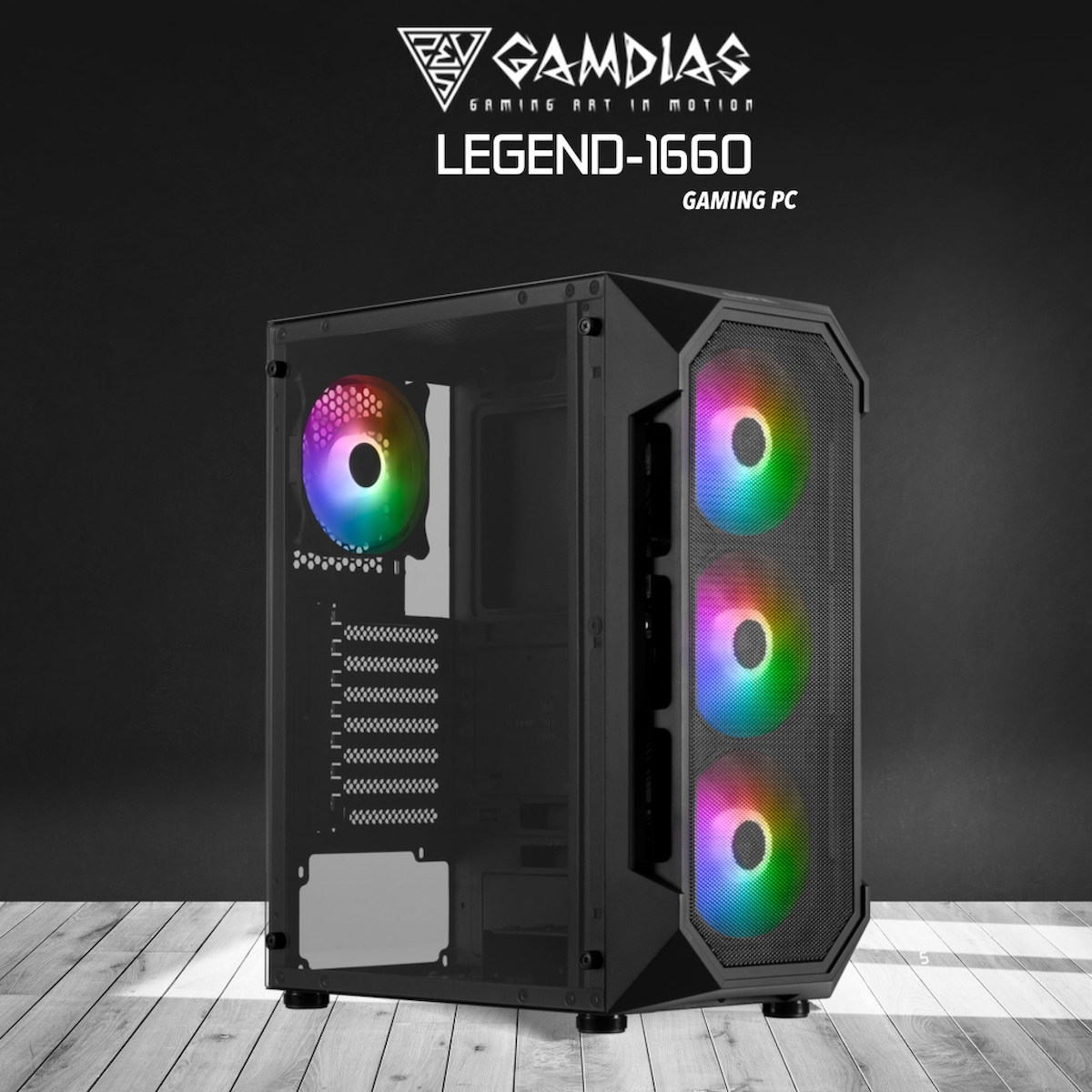  LEGEND-1660, i5-12400F, 16Gb Ram, 512Gb NVMe SSD, 6Gb GDDR6 GTX1660TI Ekran Kartı, 500W Kasa, Free Dos GAMING PC