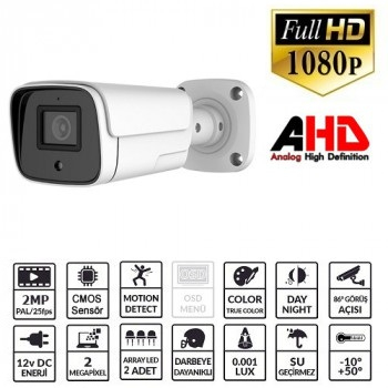  ez-2040hd 2mp 3.6mm 2array ahd bullet 