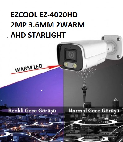  ez-4020hd 2mp 3.6mm 2warm ahd renkli gece görüşü