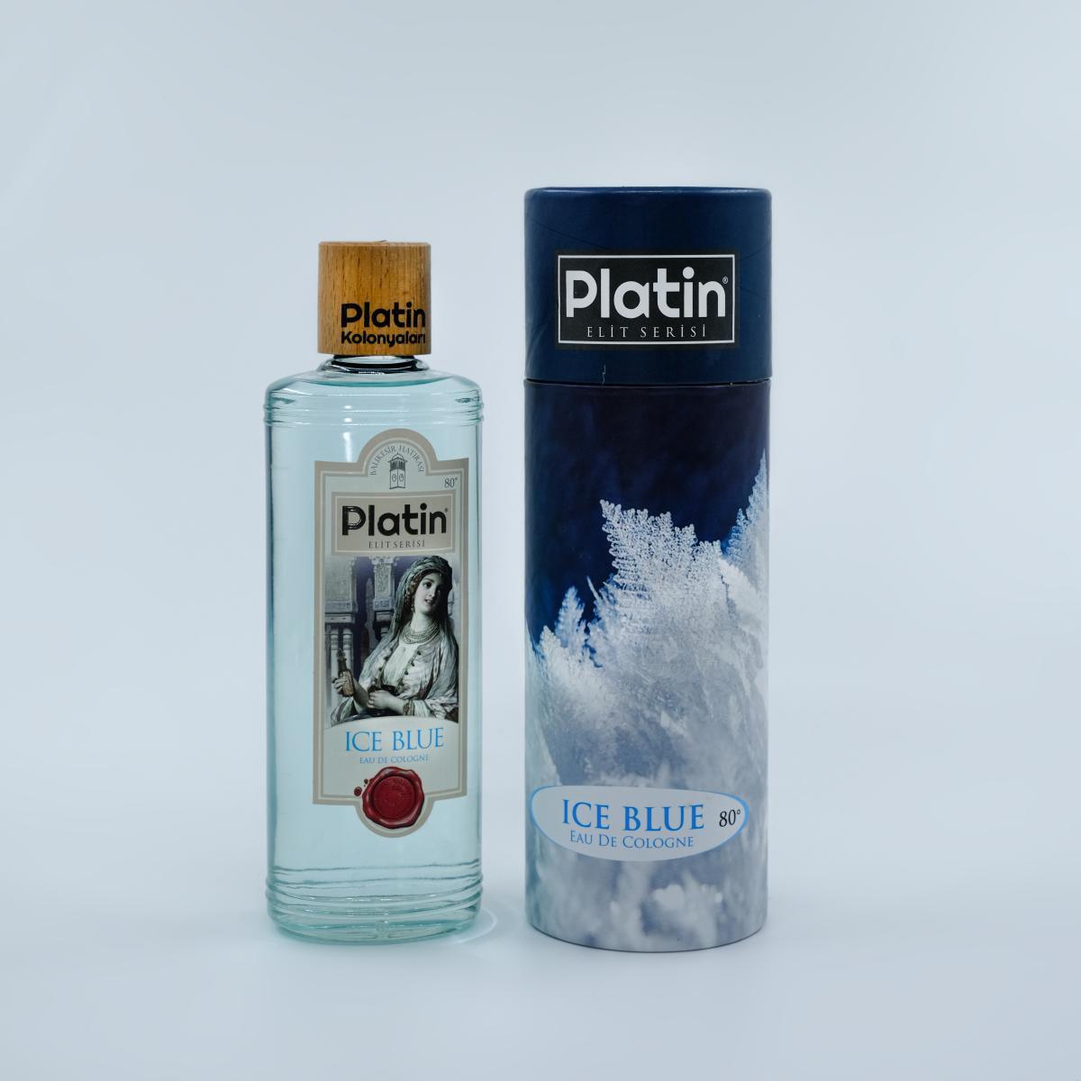 Platin ICE BLUE 80 Derece Cam Şişe 250 ml Kolonya