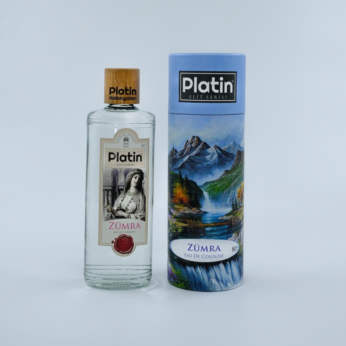 Platin Zümra 80 Derece Cam Şişe 250 ml Kolonya