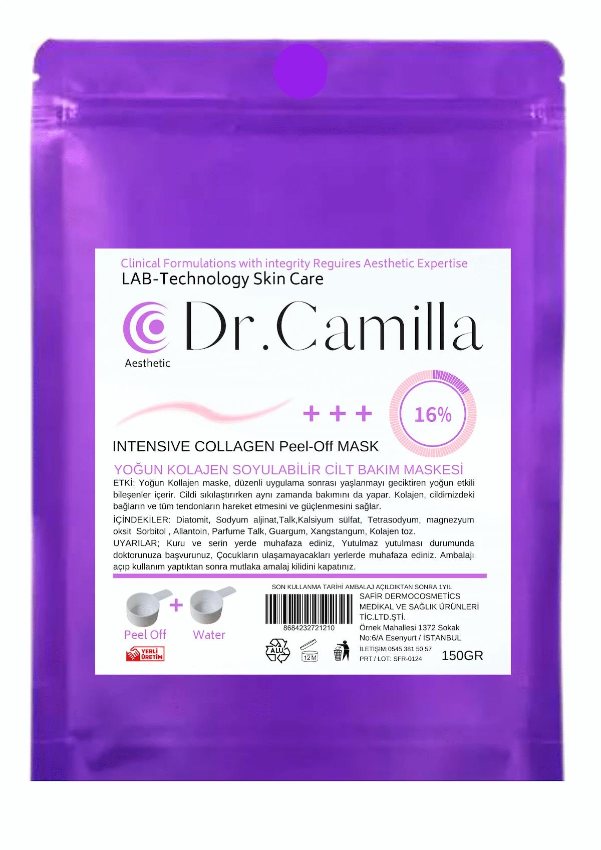 DR CAMİLLA YOGUN KOLEJEN15++ SOYULABİLİR CİLT BAKIM MASKESİ / PELLOF MASK