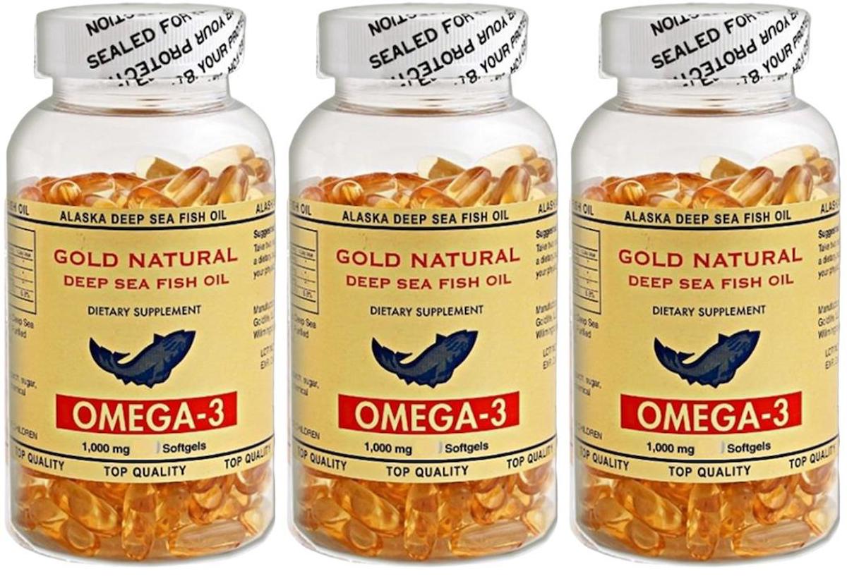 Gold Natural Omega 3 1000 Mg Balık Yağı 3x100 Softgel