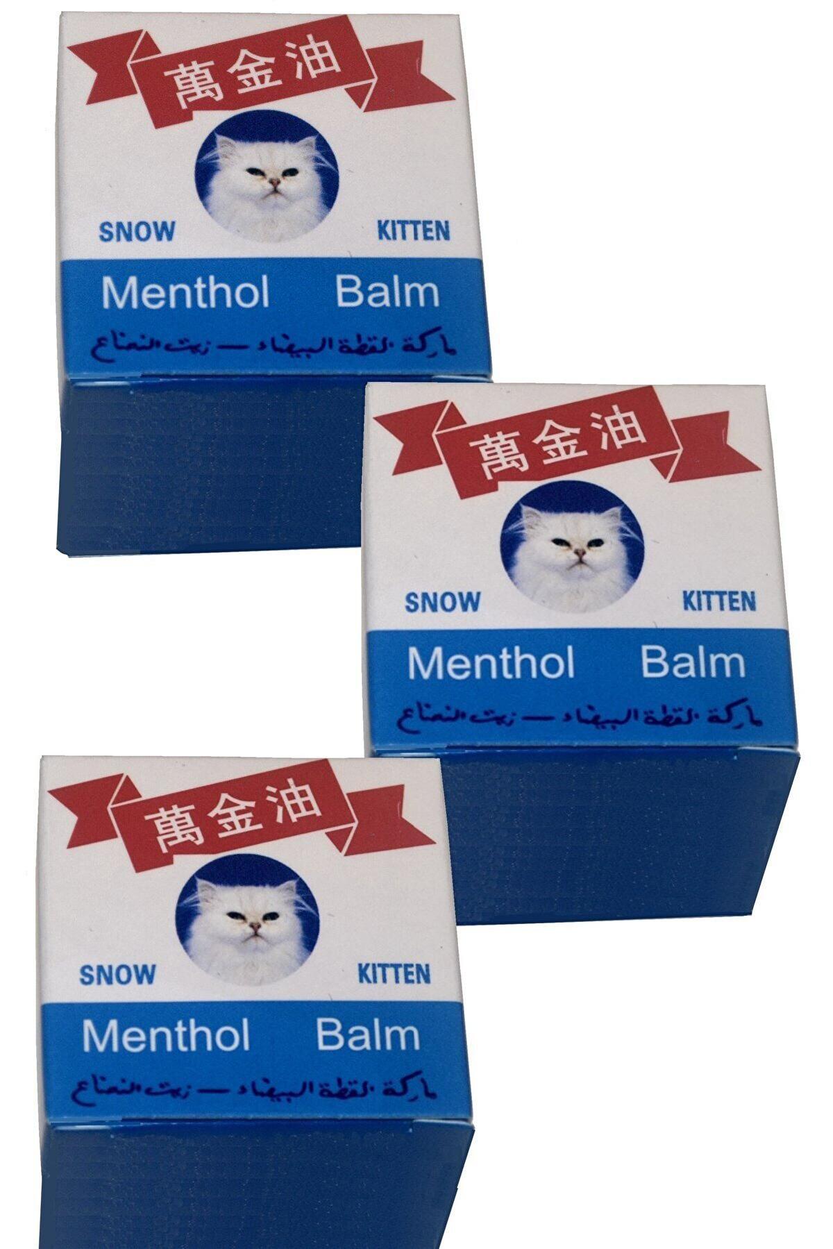 Snow Kitten Menthol Balm Krem 3 Adet