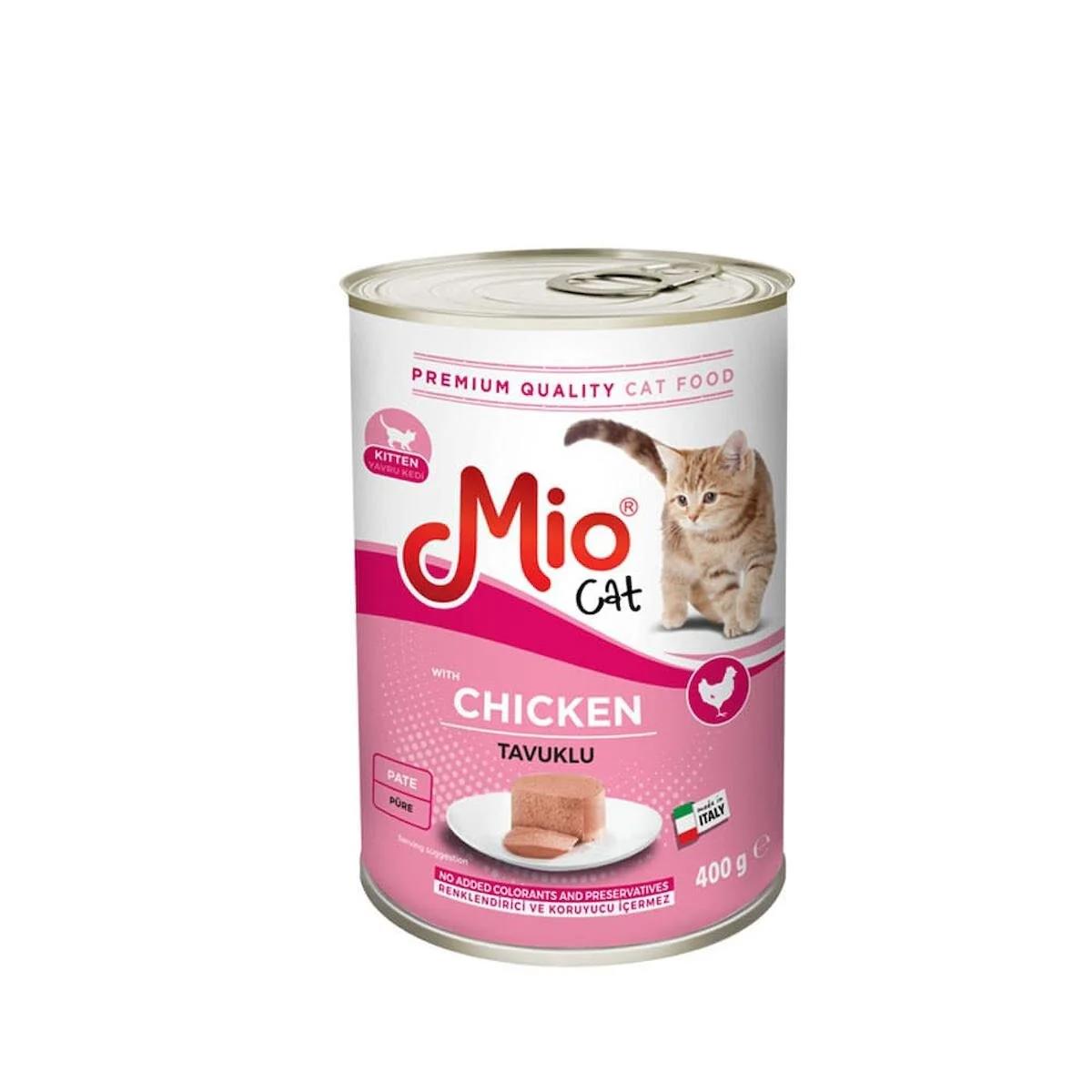 Mio Kitten Tavuklu Püre Kedi Konservesi 24 x 400 G