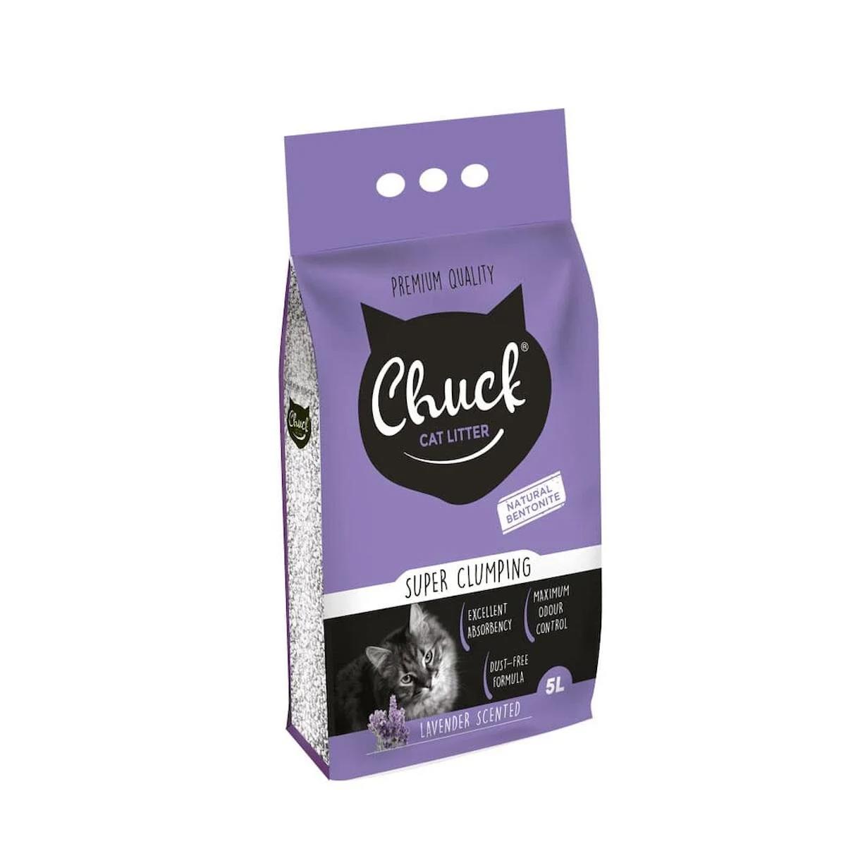 Chuck Lavantalı İnce Topaklaşan Bentonit Kedi Kumu 5 L