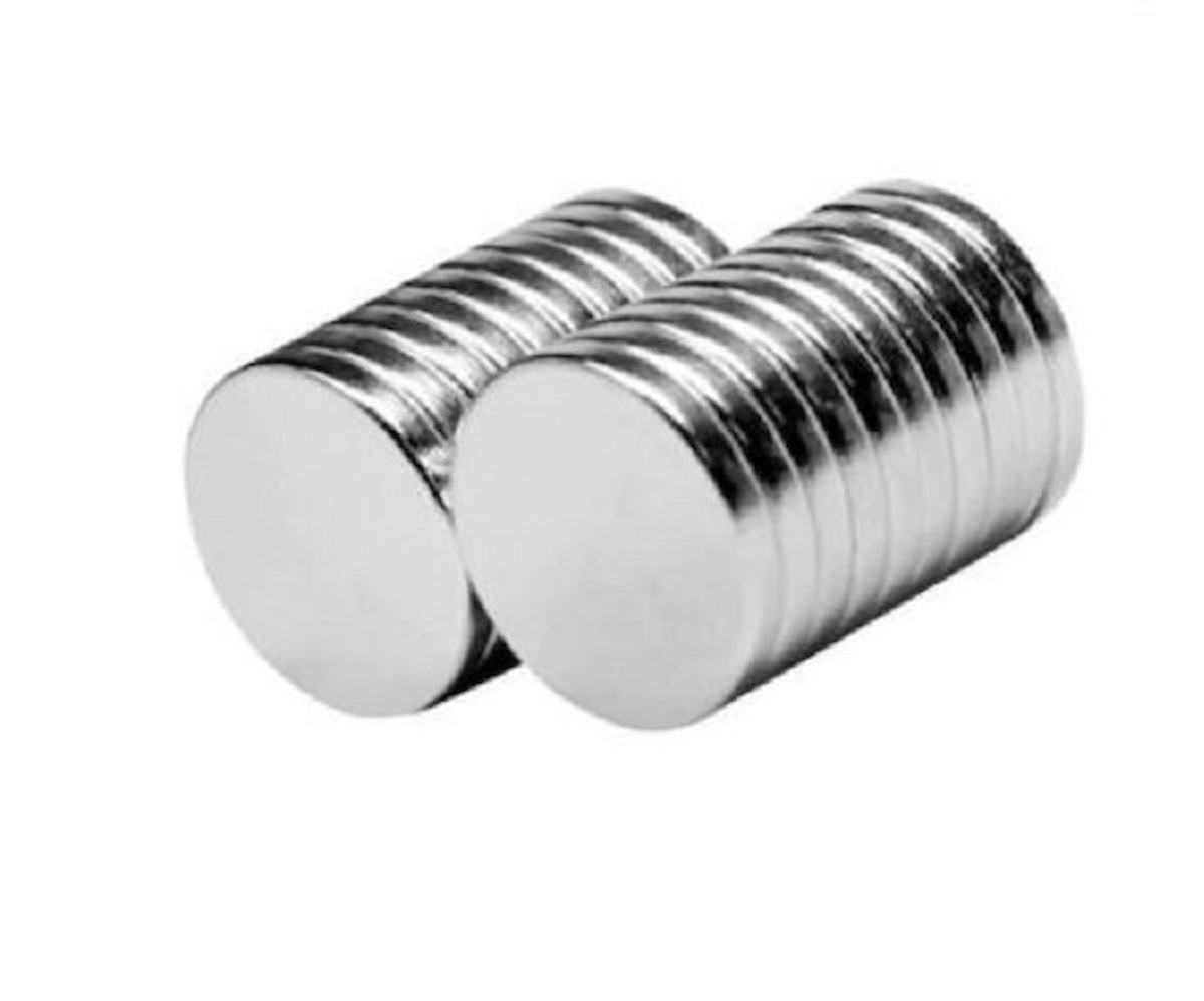 Çanta İçin Mıknatıs, Neodyum Mıknatıs 5 Adet - Deri Hobi 18mm x 2mm