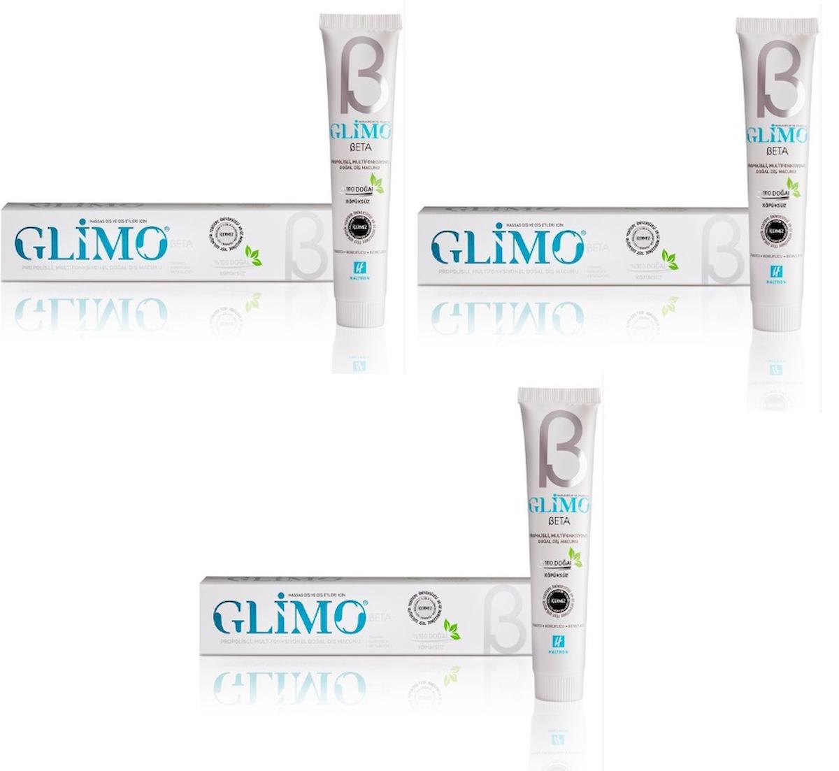 Glimo Beta Diş Macunu 75 ml X 3 Adet