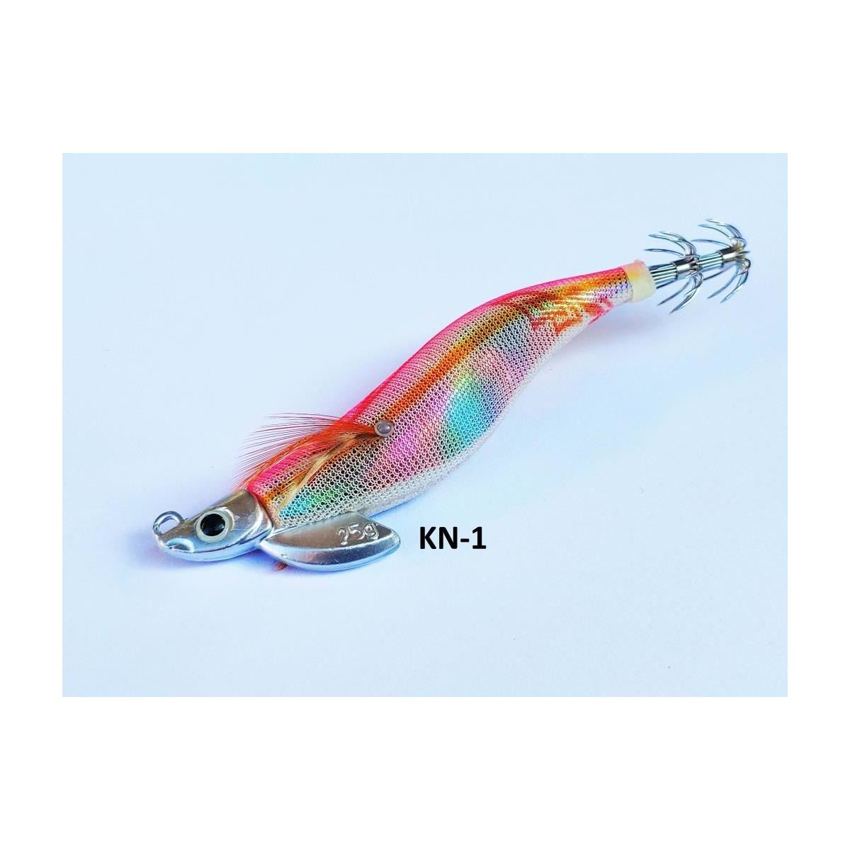 Kardez Glow 25 gr Squid Jig Fosforlu, Kurşunlu Kalamar Zokası Kn-1