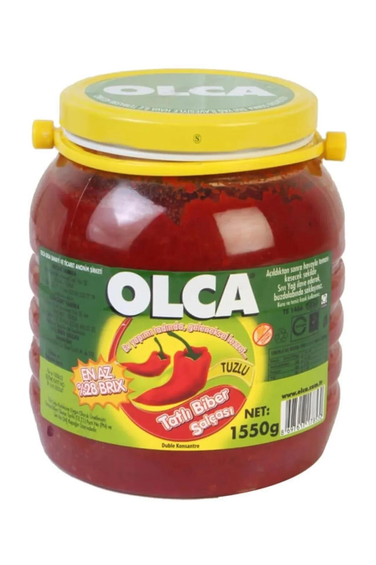 OLCA TATLI BİBER SALÇASI 1600 GR %28 BRİX