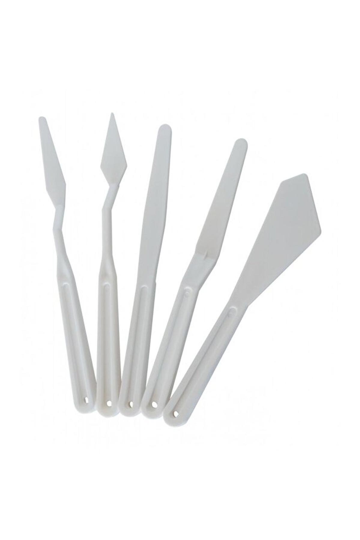 5'li PLASTİK SPATÜL SET SPATULA SETİ 5 ADET