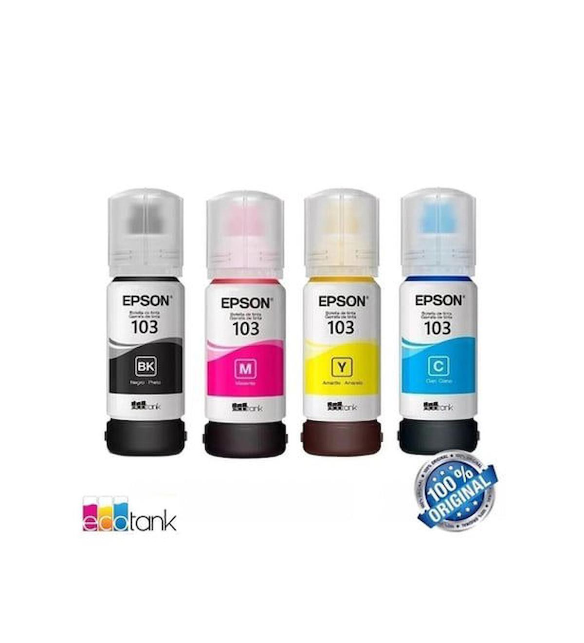 3151 Epson 103 EcoTank L3151 4 Renk Orjinal Mürekkep Takımı Fiyatları ve ...