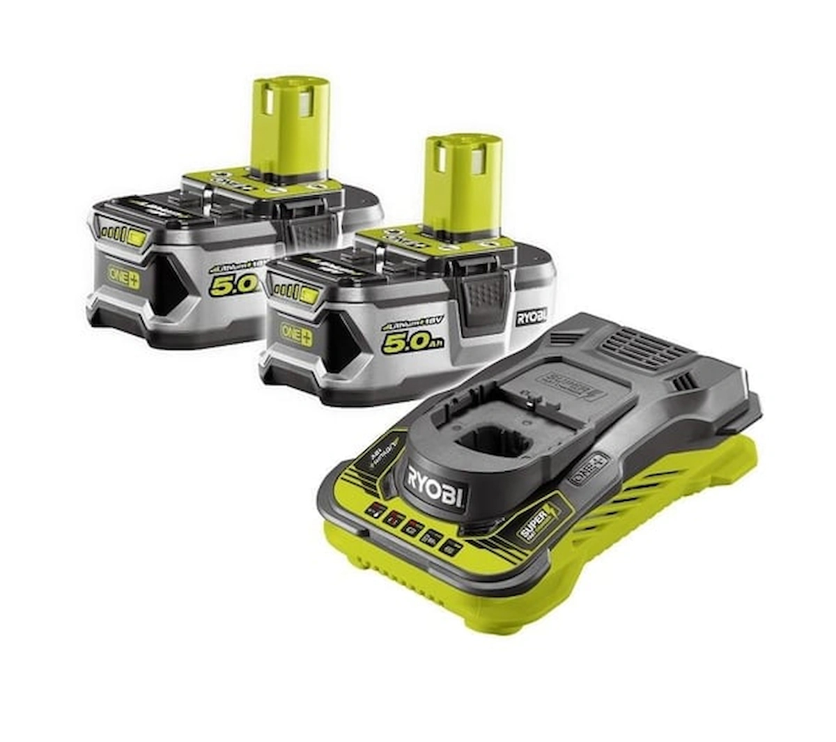 RYOBİ RC18150-250 Akü ve Hızlı Şarj Cihazı 2x5.0Ah