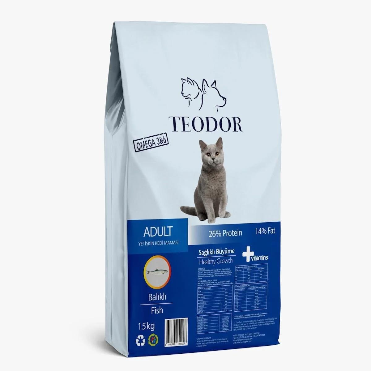 Teodor Adult Yetişkin Balıklı Kedi Maması