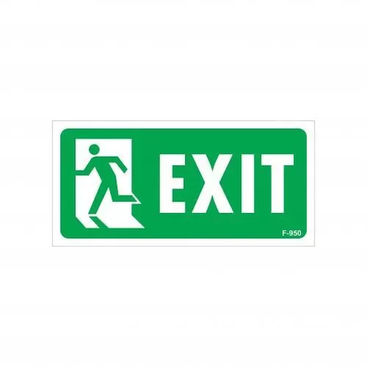 Exit Sol Uyarı Levhası 17,5x25 KOD:950