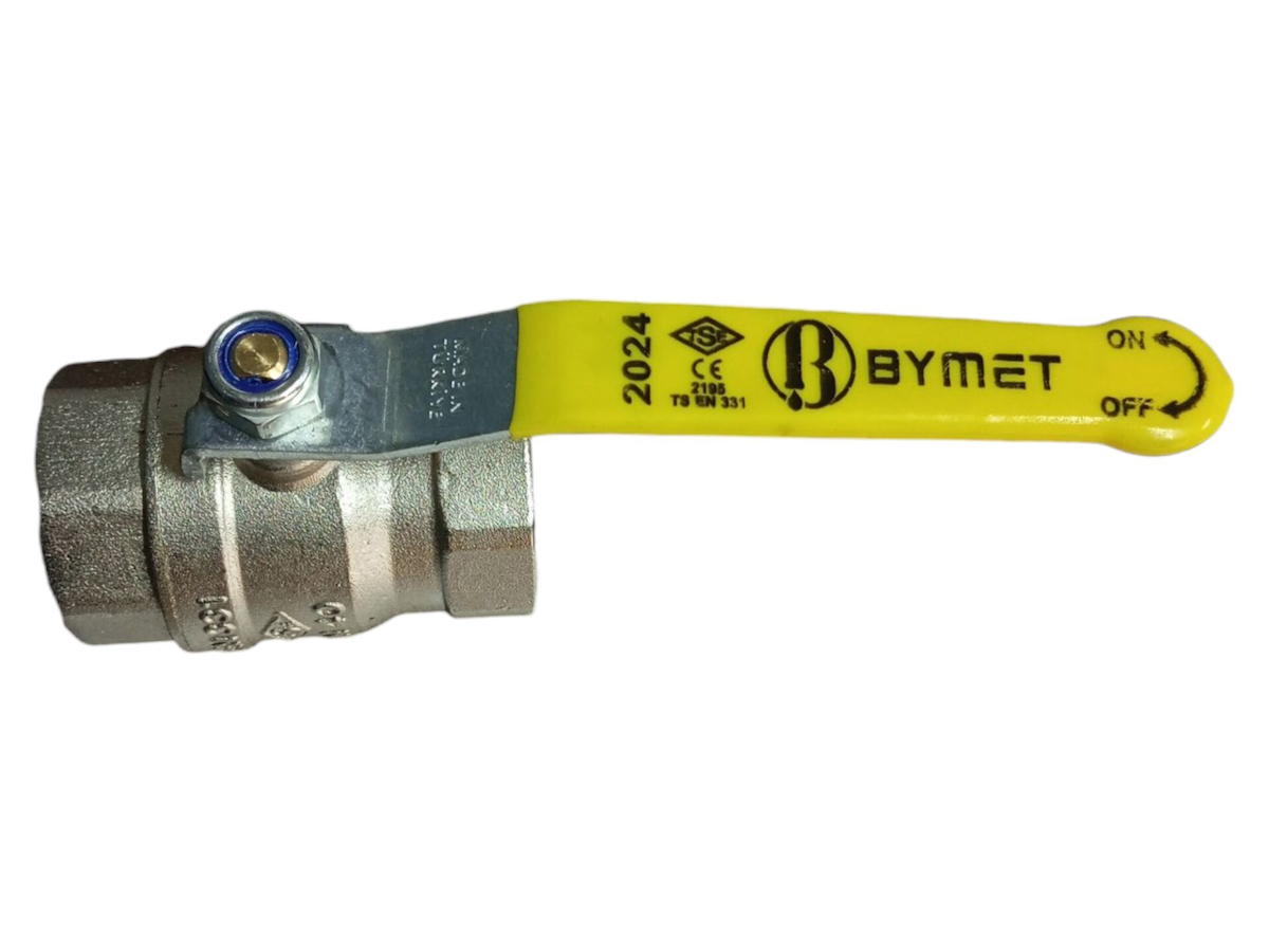 BYMET KÜRESEL DOĞALGAZ VANASI 1/2''