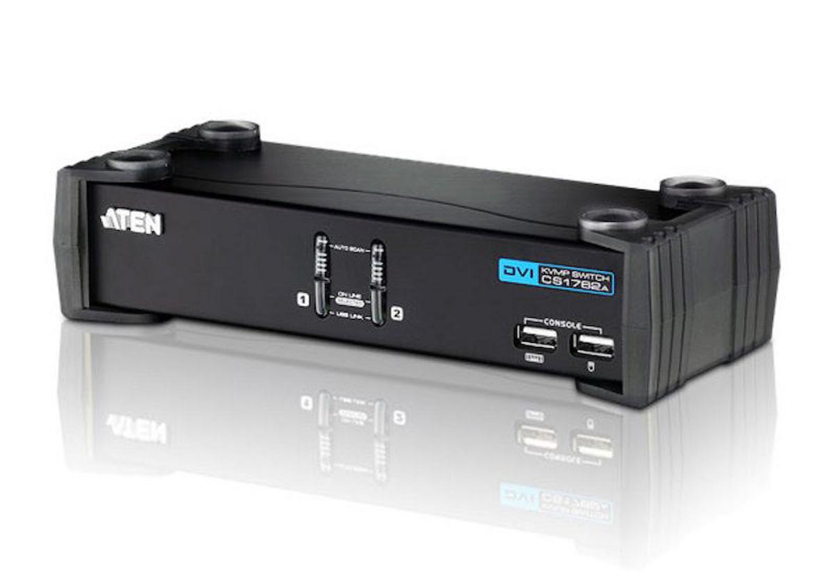 -CS1762A 2 port'lu USB 2.0 DVI KVMP™ Switch + 2 port'lu USB (2.0) Hub, Masaüstü T