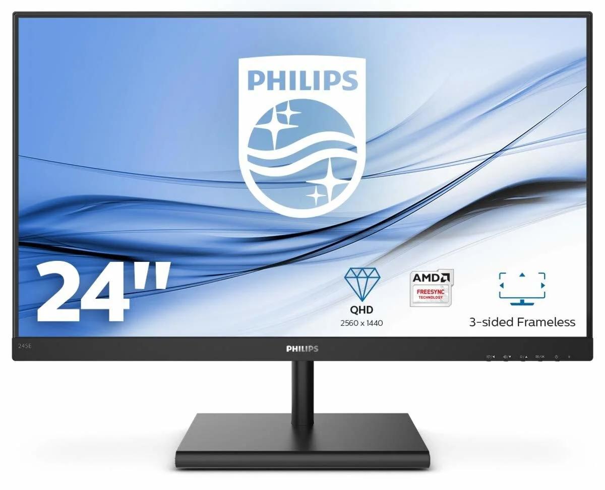 245E1S/00-23.8" IPS QUAD HD VGA HDMI DP