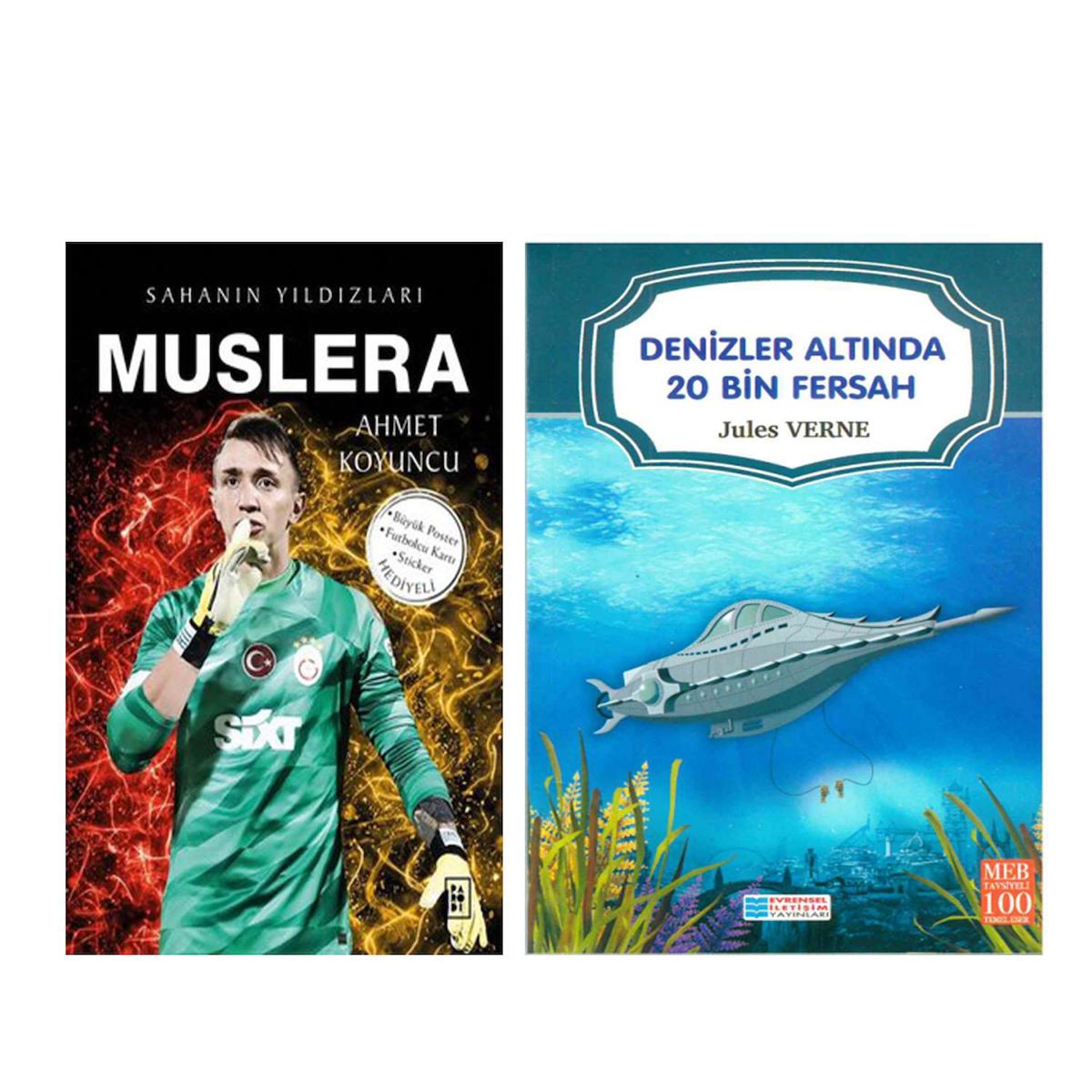 Sahanın Yıldızları Muslera ve Denizler Altında 20 Bin Fersah Seti 2 Kitap