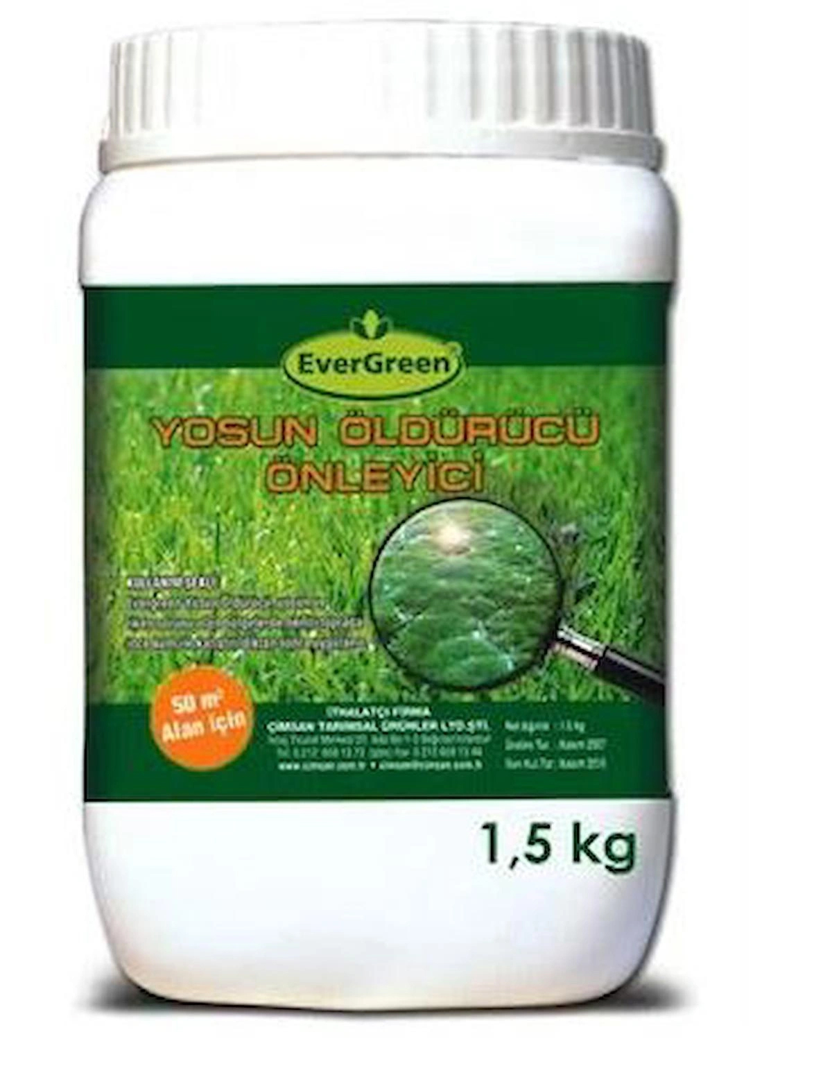 Evergreen Yosun Öldürücü Ve Önleyici Toz Gübre - 1,5 kg