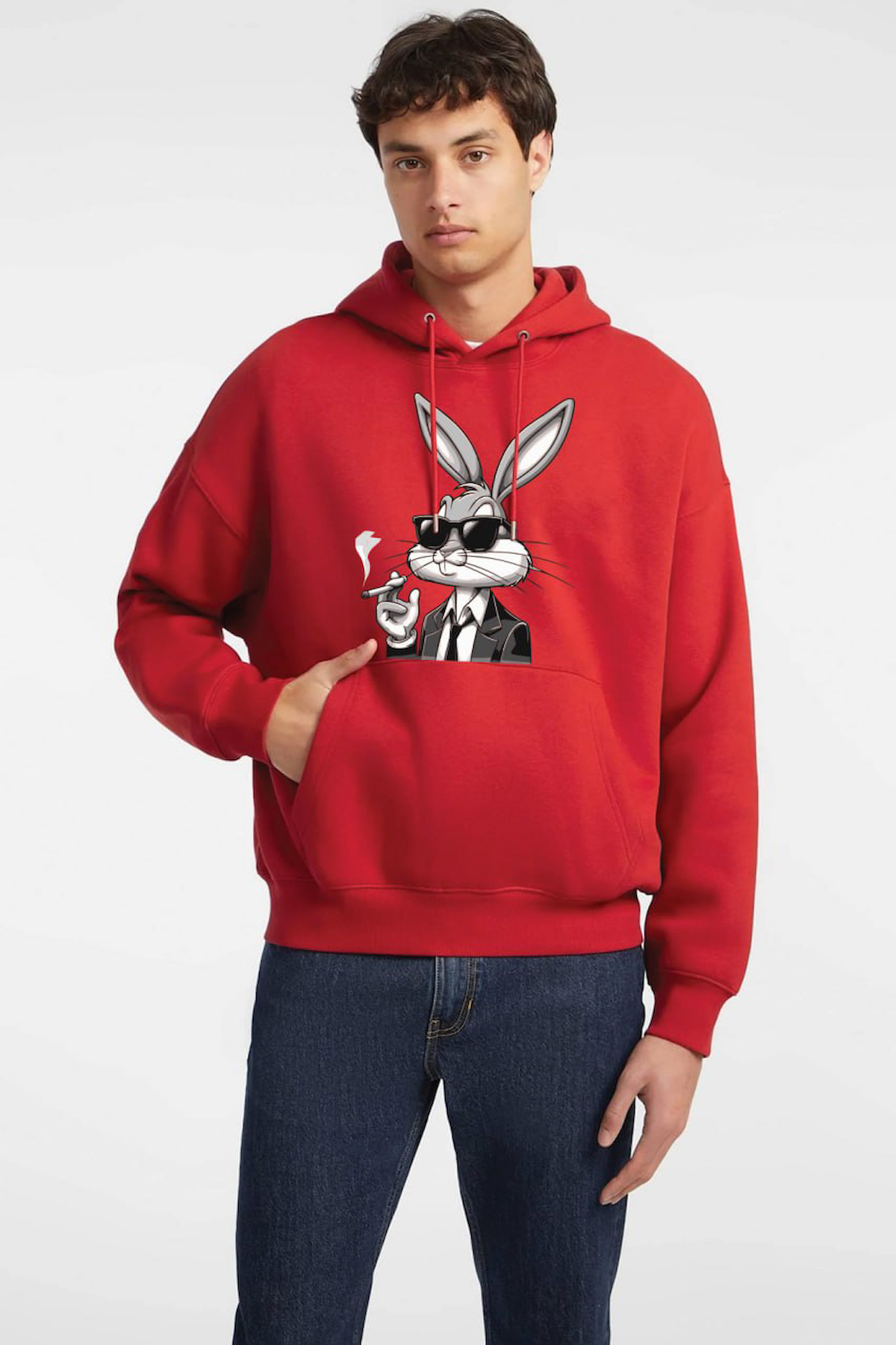 Baskılı Kapşonlu Sweatshirt FM1.123KÖ