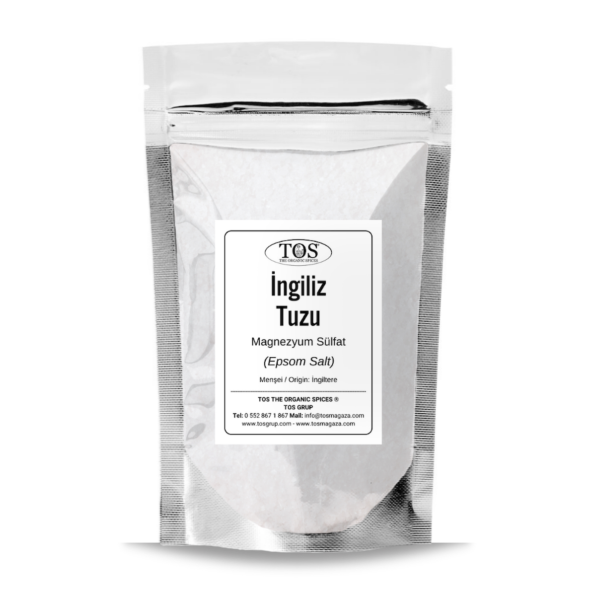 İngiliz Tuzu (Epsom Tuzu) 2,5 kg (1. Kalite) Epsom Salt