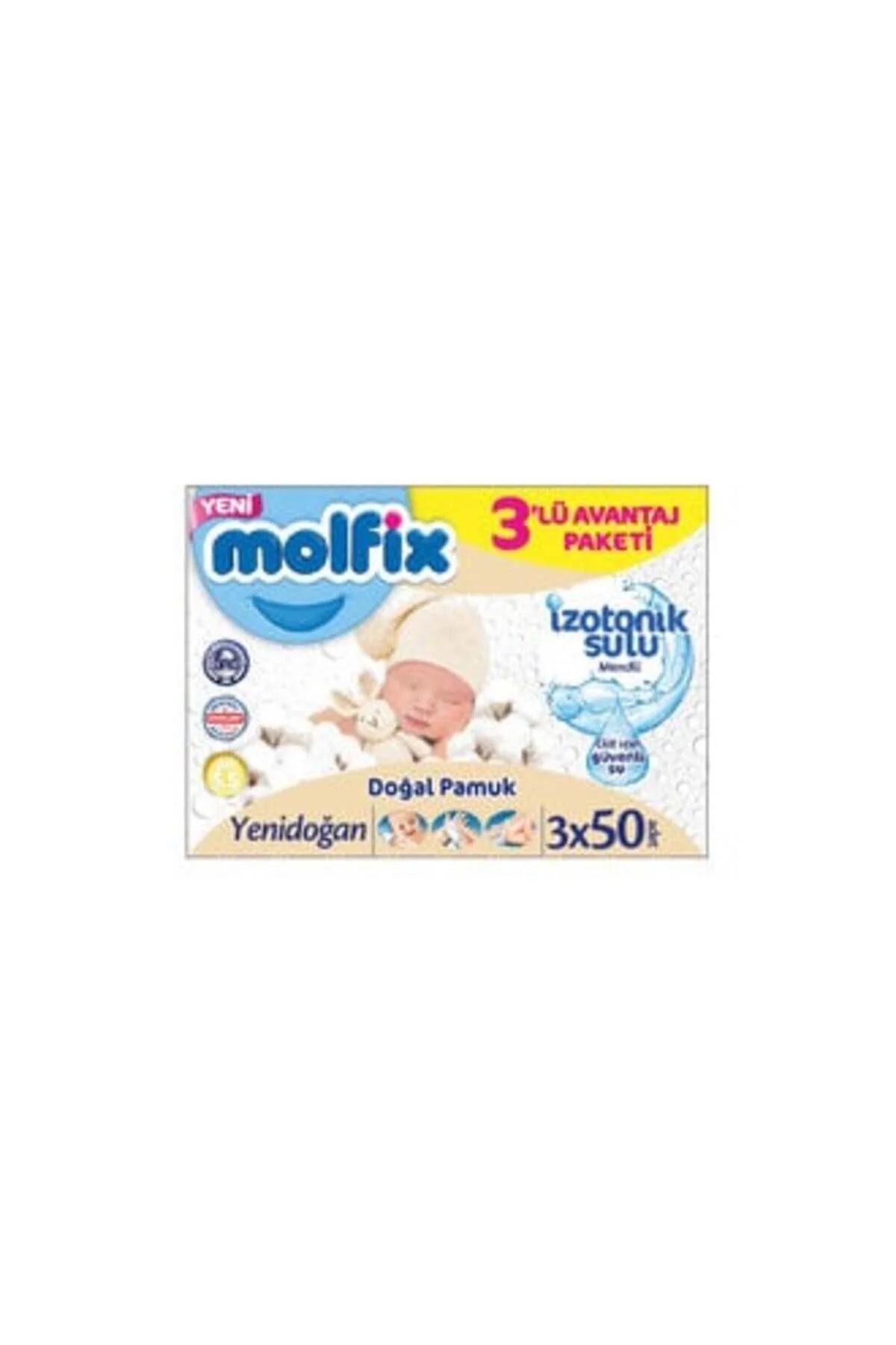 MOLFIX İzotonik Sulu Mendil Yenidoğan 3X50'li ( 5 ADET )