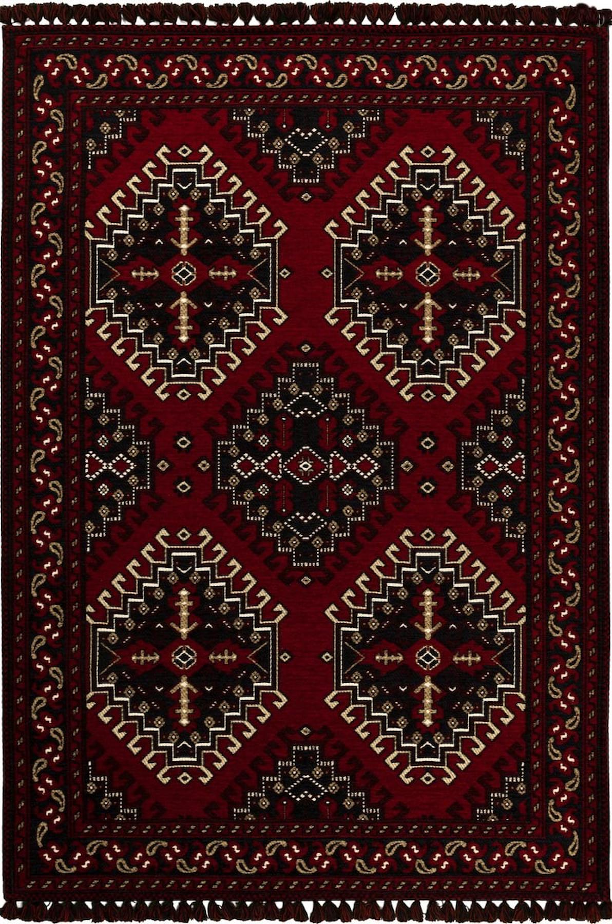 Tuğra Halı Türkmen 19 Etnik Desen Kilim