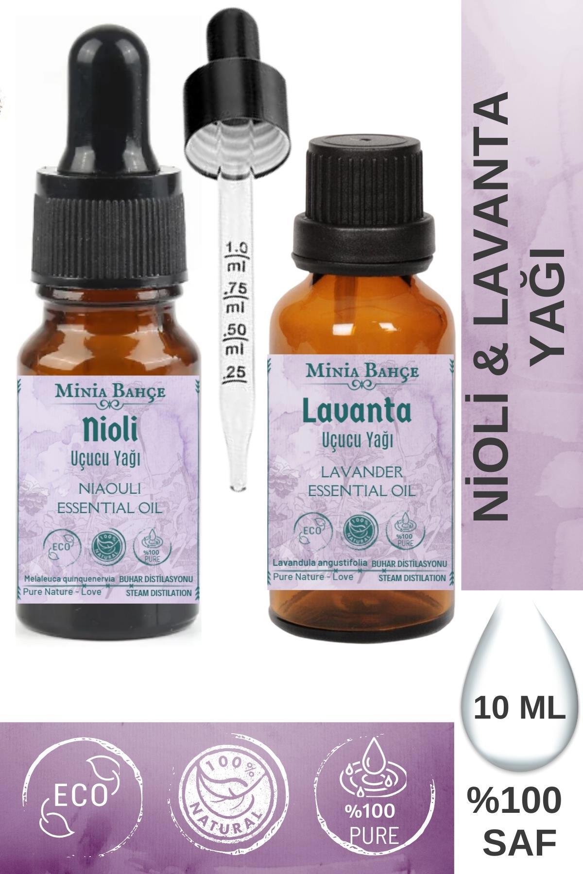 Nioli Uçucu Yağı, 10ml (niaouli) %100 Saf - Lavanta Uçucu Yağı, 10ml %100 Saf