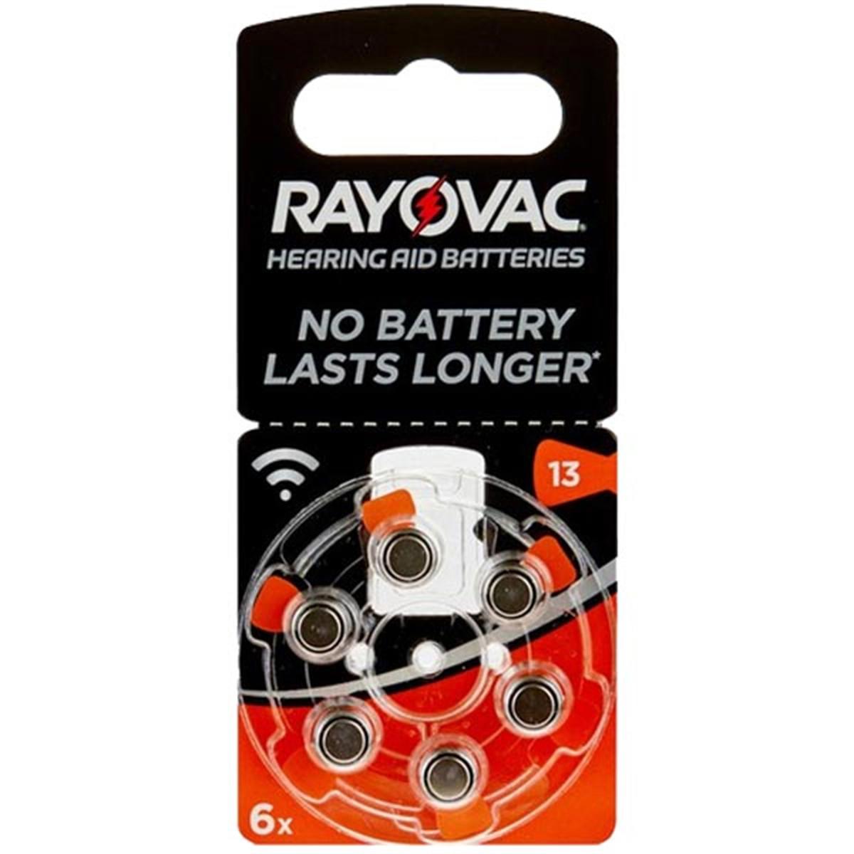 RAYOVAC 13 NO KULAKLIK PİLİ (6LI PAKET FİYATI)