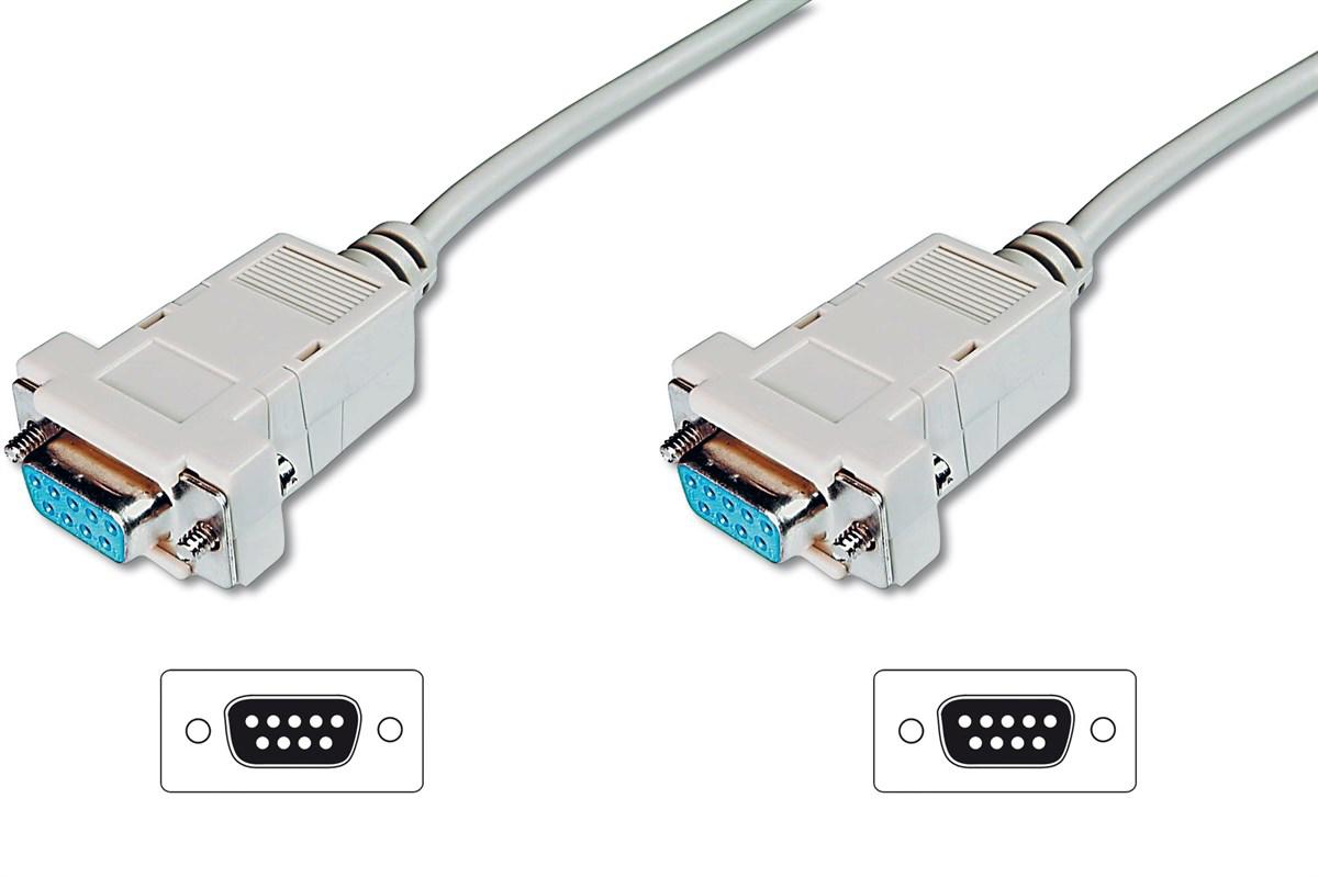 Digitus Modem Bağlantı Kablosu, D-Sub9 Dişi - D-Sub9 Dişi, 3 metre, vidalı, bej renk
Digitus Zero-Modem connection cable, D-Sub9 F/F, 3.0m, snap-hoods, beige