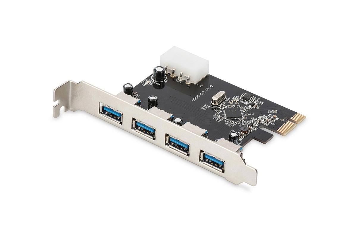 Digitus 4 Port&#039;lu PCI Express USB 3.0 Kart, VL805 çip takımı