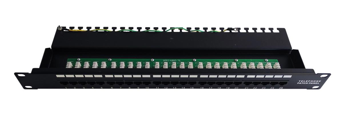 Beek 25 port CAT 3 ISDN Patch Panel, zırhsız, 8P4C, LSA, 1U, kabinete monte edilebilir
Beek CAT 3 ISDN Patch Panel, unshielded, 25-port RJ45, 8P4C, LSA, 1U, rack mount