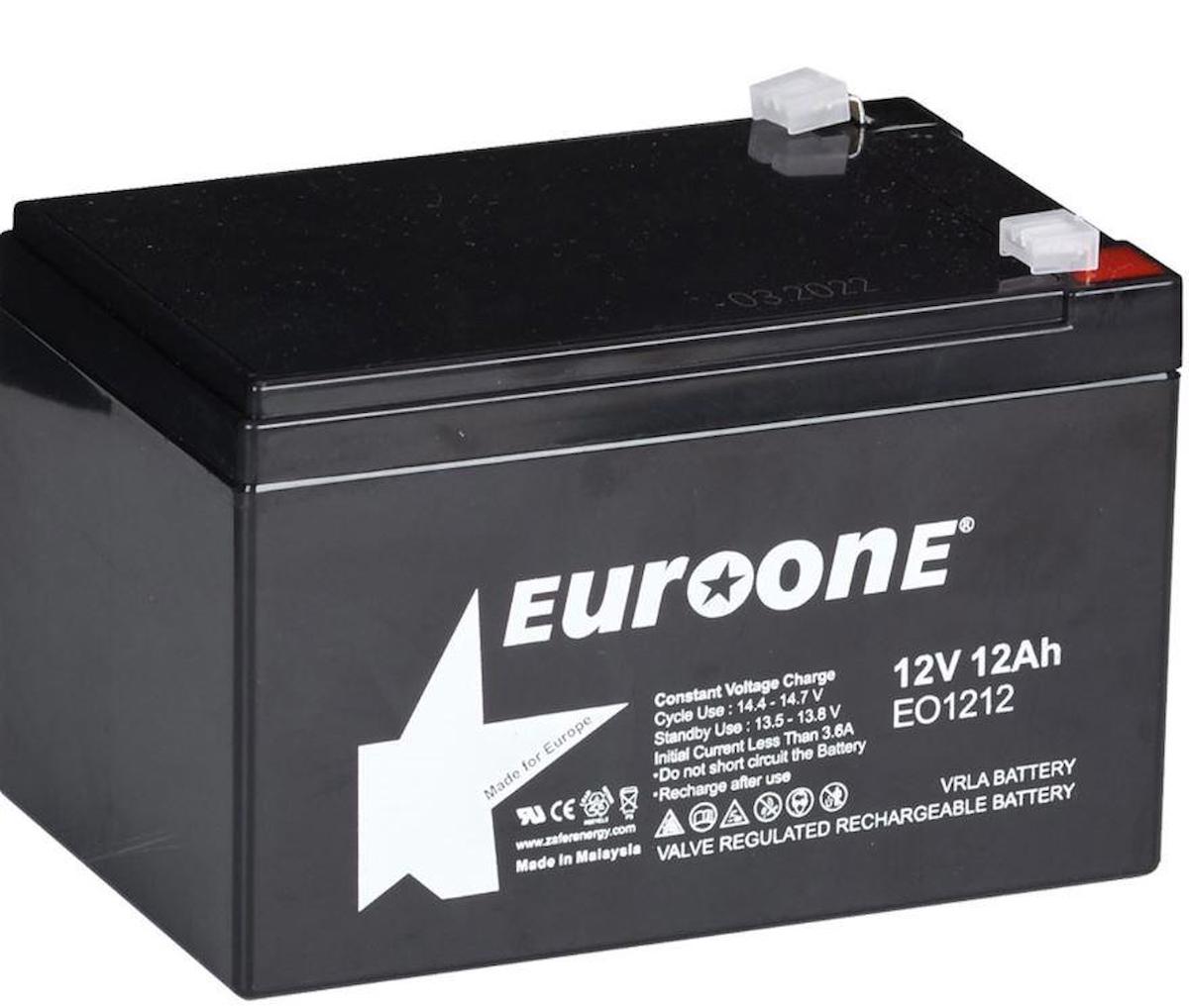 EUROONE EO-1212 12 VOLT - 12 AMPER AKÜ  (151 X 98 X 95 MM)