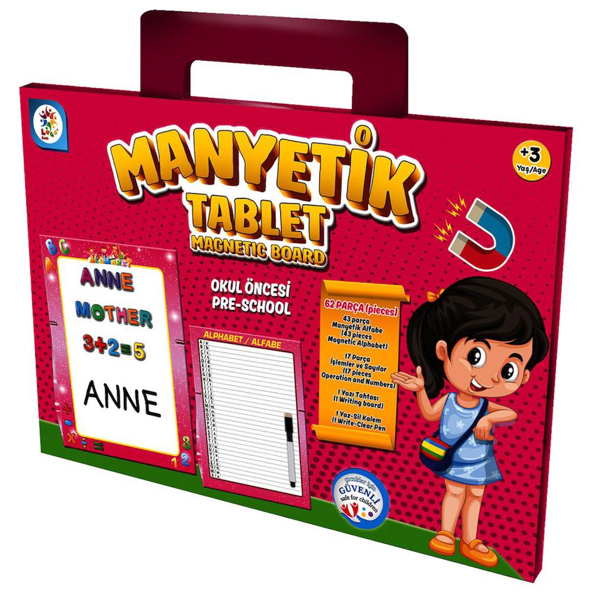 Manyetik Tablet Yazı Tahtası - Kız