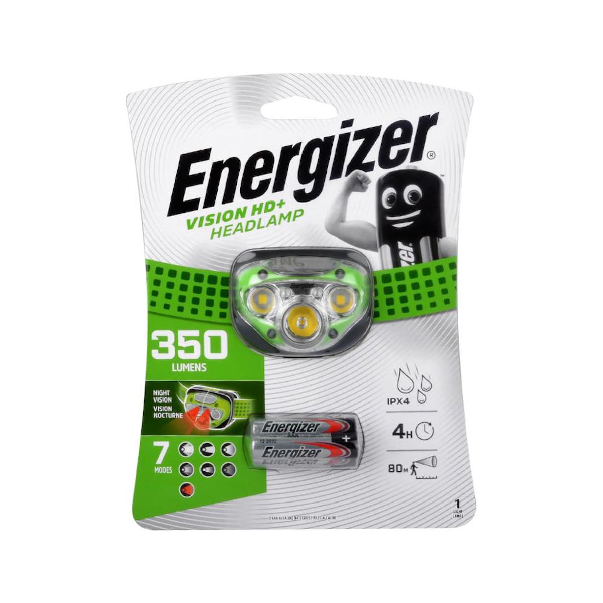 Energizer Vision HD Plus Ledli Kafa Feneri 3xAAA Tray