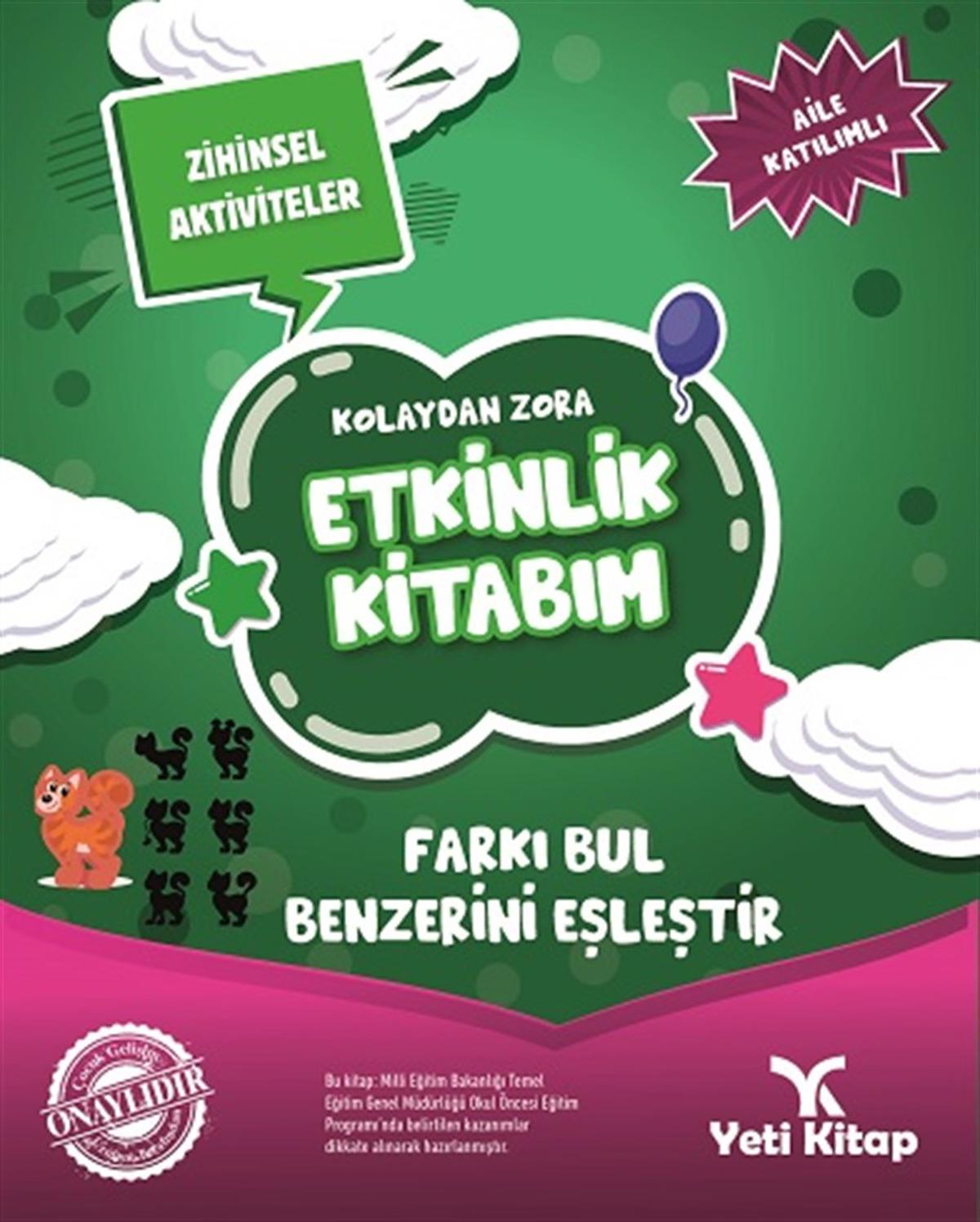 Yeti Kitap Kolaydan Zora Farkı Bul Benzerini Eşleştir Kitabım