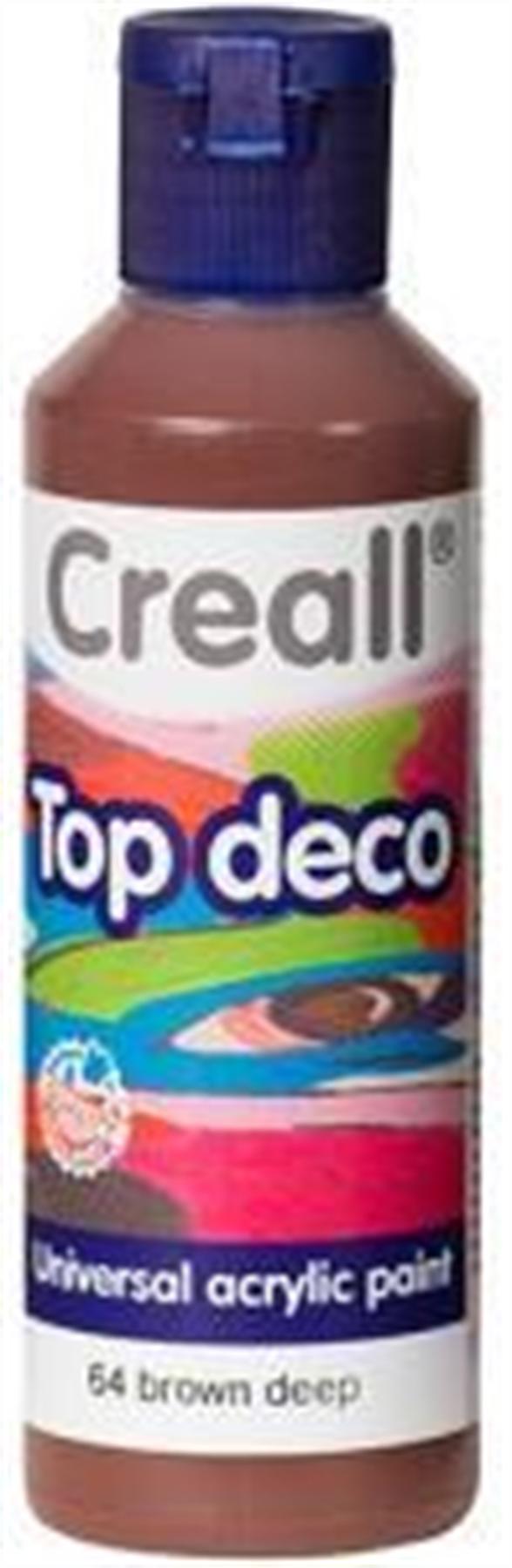 Creall Top Decodekor Boyası  80ml 64 Derin Kahverengi