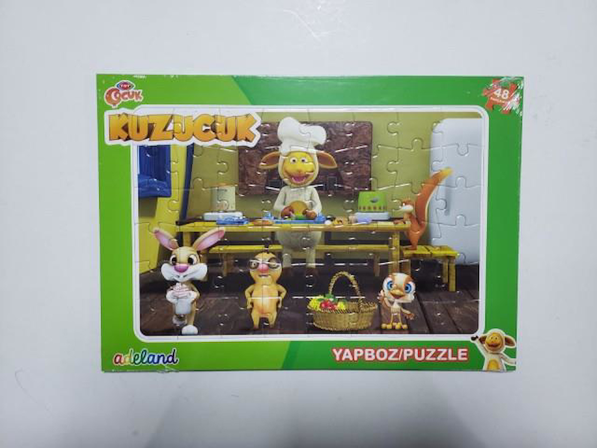 Adeland Trt Çocuk Kuzucuk 48 Parça Yapboz (Puzzle)