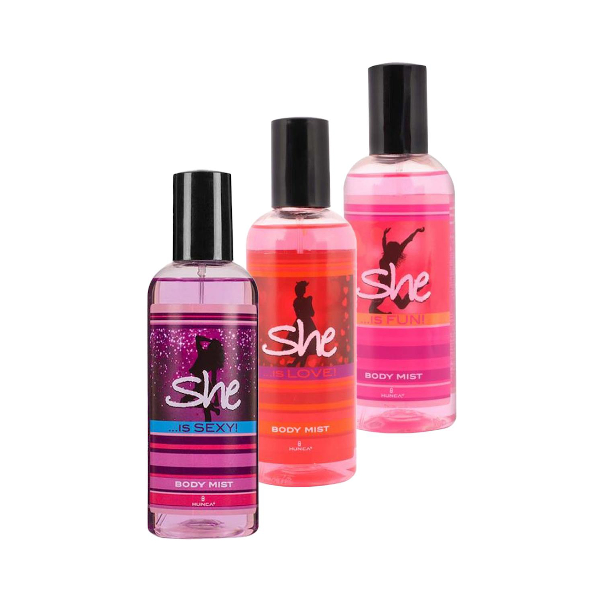 She Body Mist Is Sexy Is Fun Is Love 3 lü Set Kadın