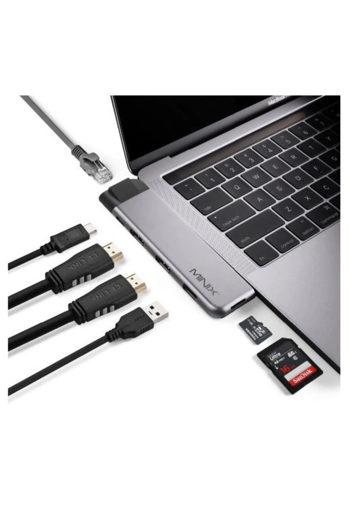 MINIX Harici Usb-c Port Çoklayıcı Uzay Gri MINIX NEO-C-DHGR