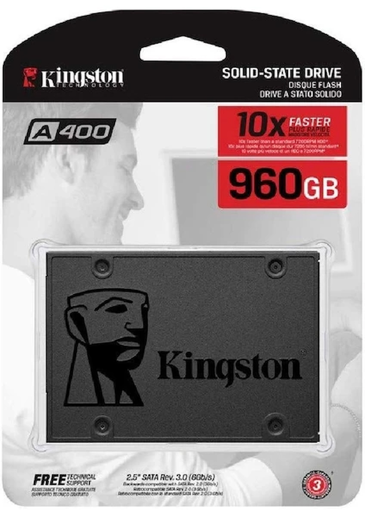 Kingston A400 960 Gb 2.5" Sata3 Ssd 500/450 (SA400S37/960G)