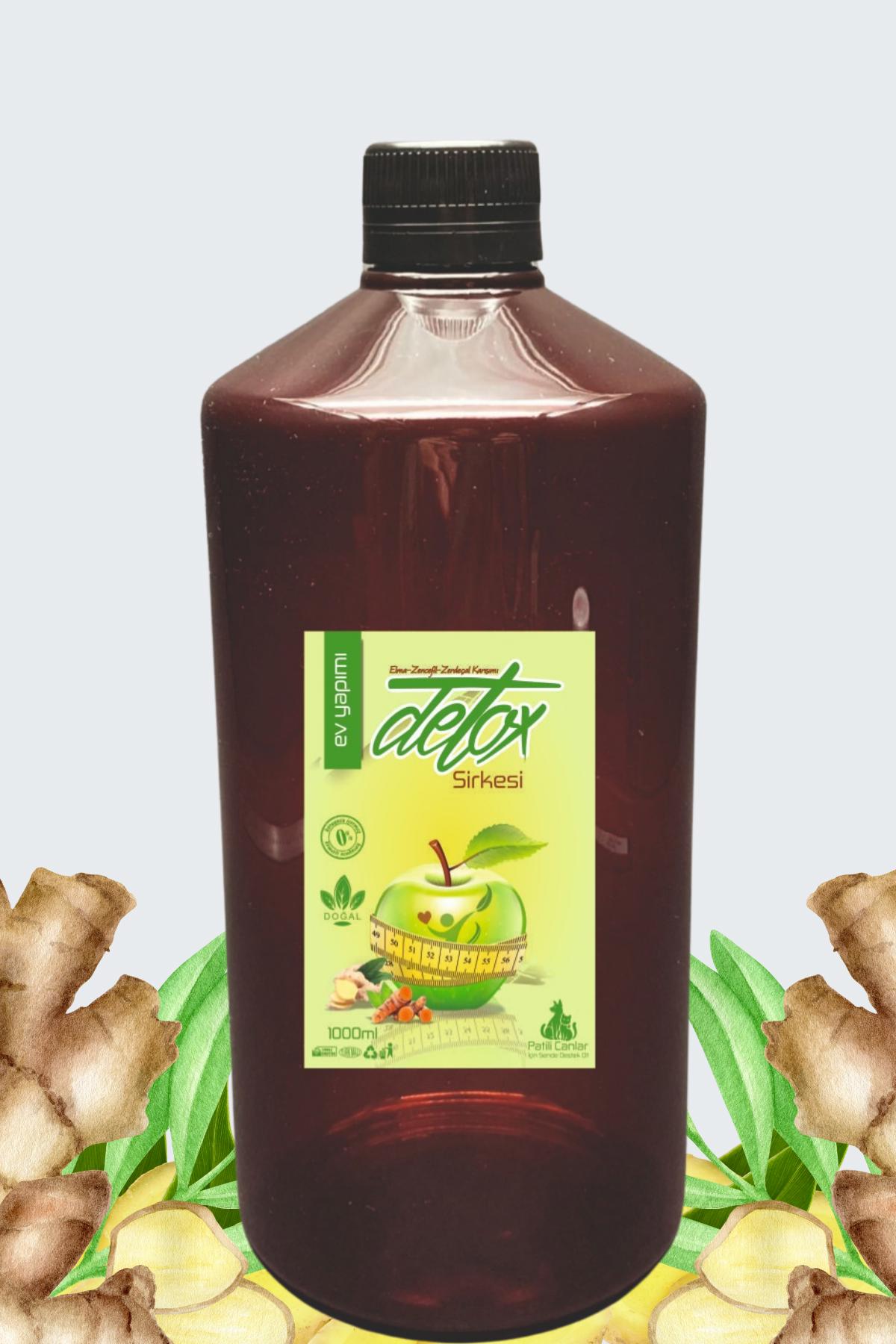 Ev Yapımı Detox Form Mix Prebiyotik Ödem Atmaya Ve Kilo Vermeye Yardımcı Zayıflama Detoks Sirkesi 1000 ml detox vinegar