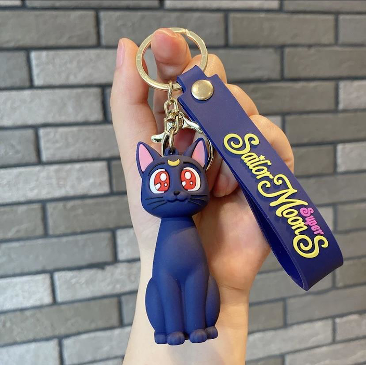  Sailor Moon Sevimli Kedi Anahtarlık ve Çanta Süsü